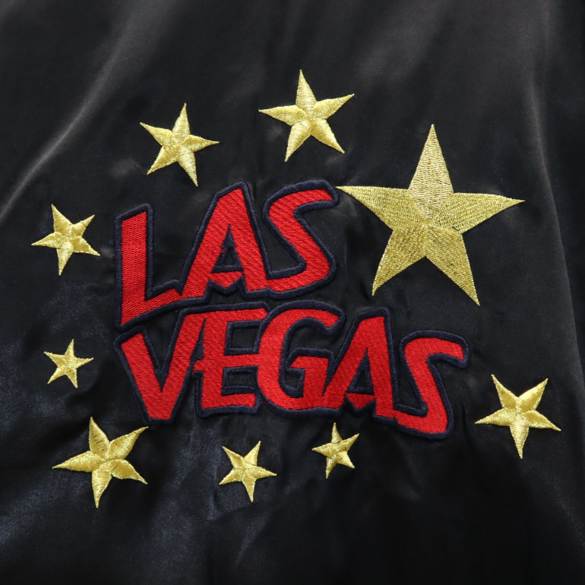 VEGASBLUES ベガスブルース バック刺繍 ナイロンジャケット XL 黒 メンズ