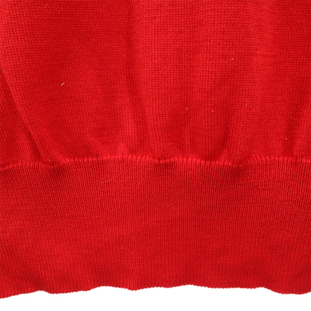 Christian Dior SPORTS クリスチャンディオール スポーツ 90s 長袖 ウール Vネック セーター M レッド オールド ヴィンテージ レディース