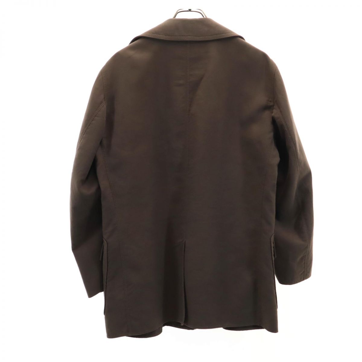 Herno ヘルノ イタリア製 ピーコート 50 ブラウン メンズ