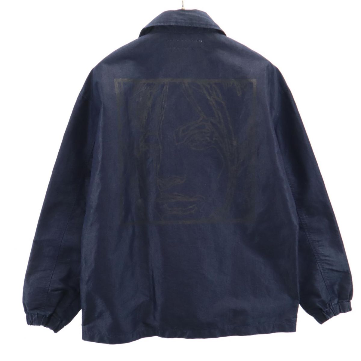 ノーヴェ 日本製 ジャケット S ネイビー系 NOVE バックプリント メンズ