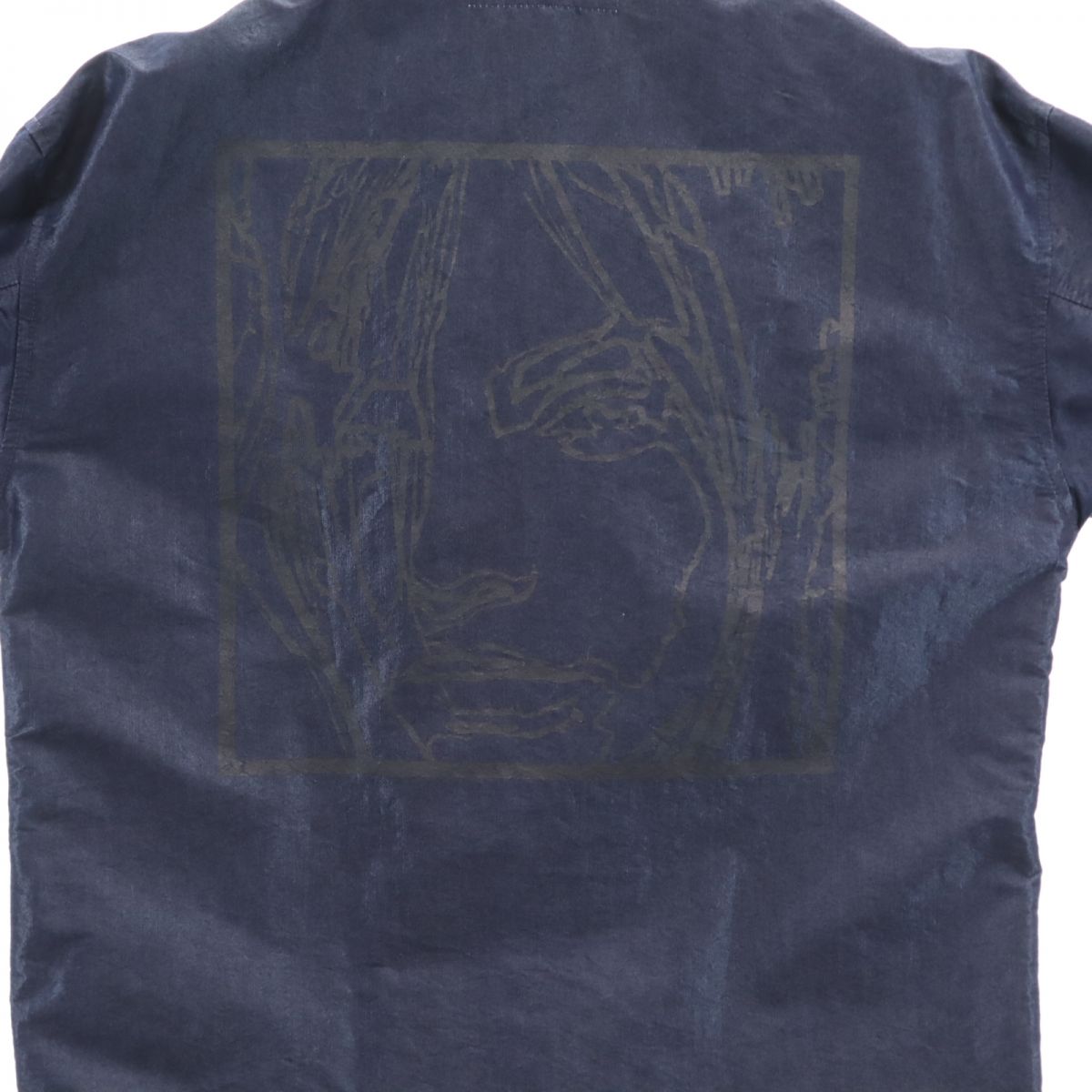 ノーヴェ 日本製 ジャケット S ネイビー系 NOVE バックプリント メンズ