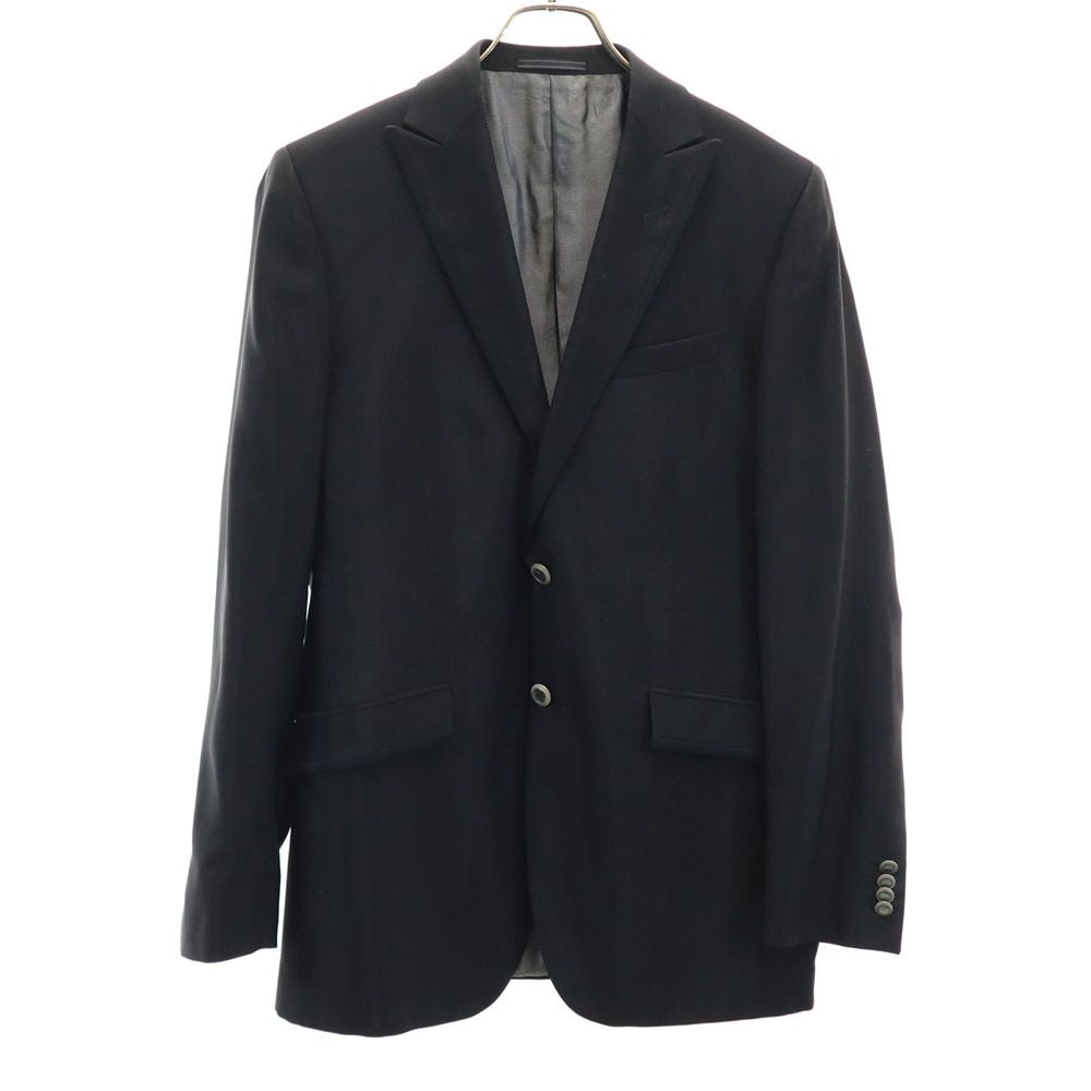 CC COLLECTION CORNELIANI シーシーコレクション コルネリアー二 イタリア製 ウールブレンド テーラードジャケット 50 黒 メンズ