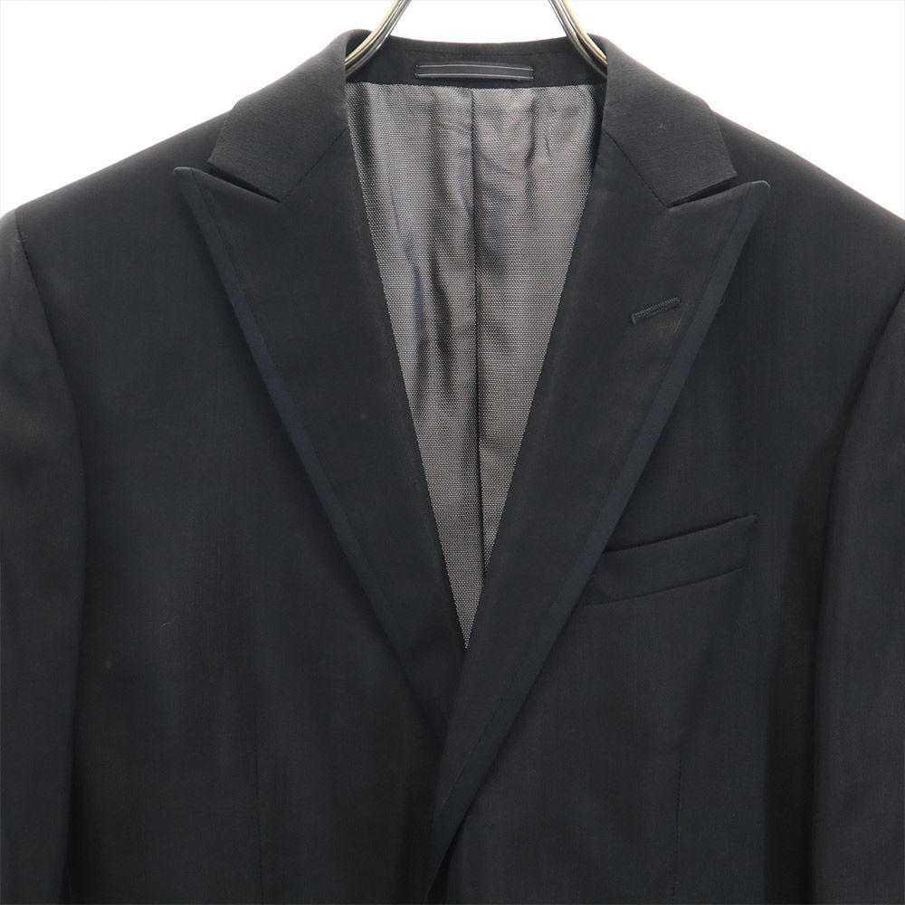 CC COLLECTION CORNELIANI シーシーコレクション コルネリアー二 イタリア製 ウールブレンド テーラードジャケット 50 黒 メンズ