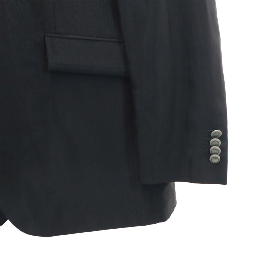 CC COLLECTION CORNELIANI シーシーコレクション コルネリアー二 イタリア製 ウールブレンド テーラードジャケット 50 黒 メンズ