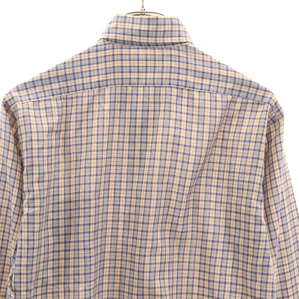 ARROW アロー チェック 長袖 ボタンダウンシャツ 15 1/2 ベージュ系 メンズ