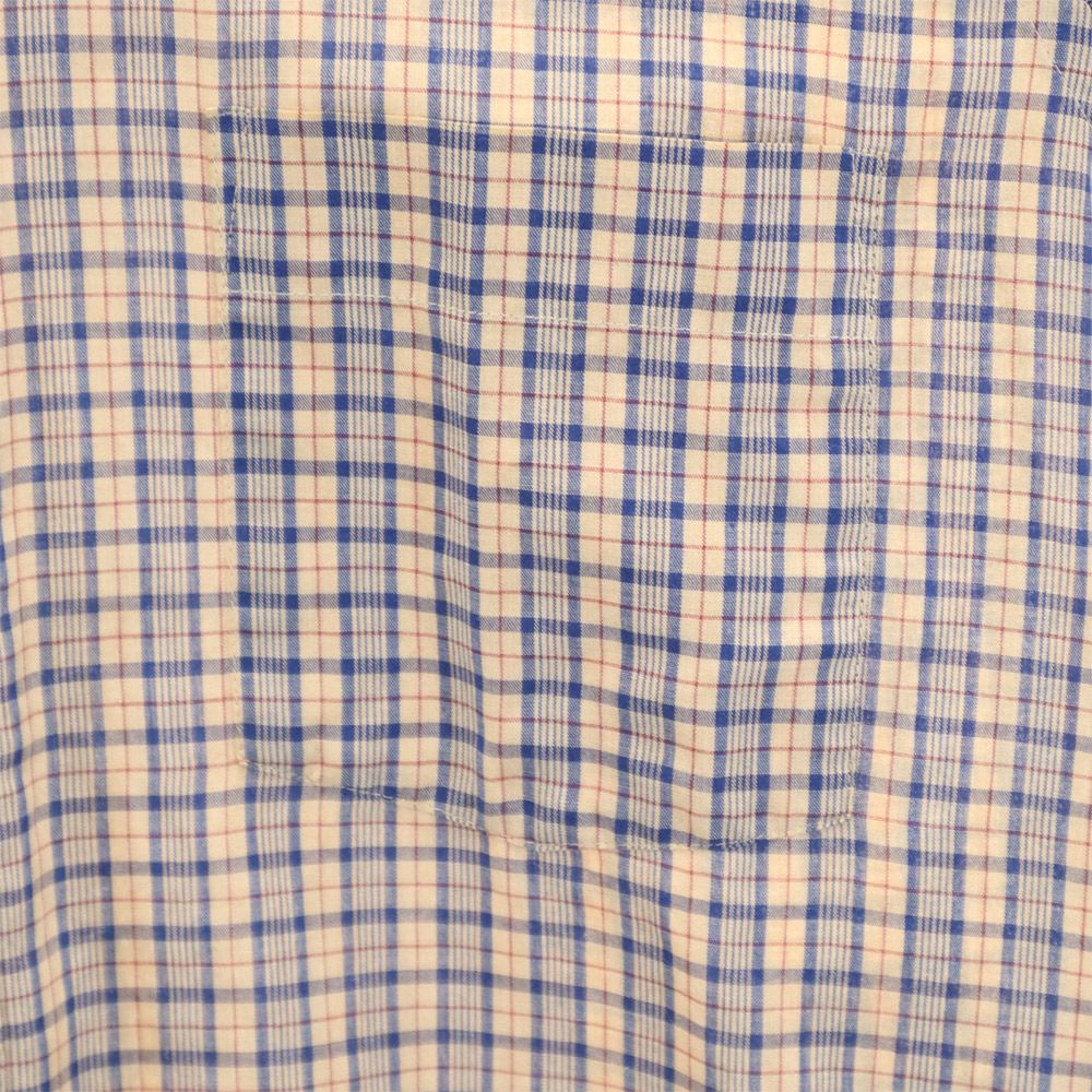 ARROW アロー チェック 長袖 ボタンダウンシャツ 15 1/2 ベージュ系 メンズ