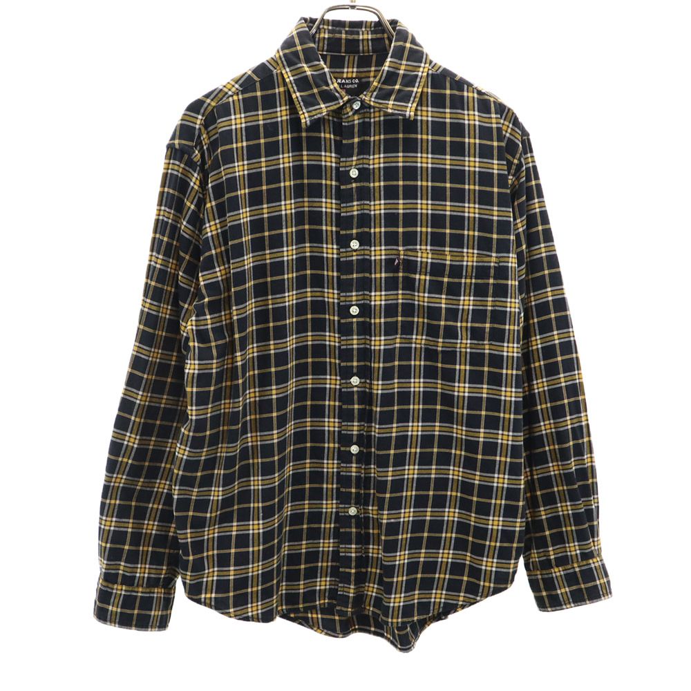 ポロジーンズ 長袖 チェックシャツ S ブラック系 POLO JEANS RALPH LAUREN メンズ