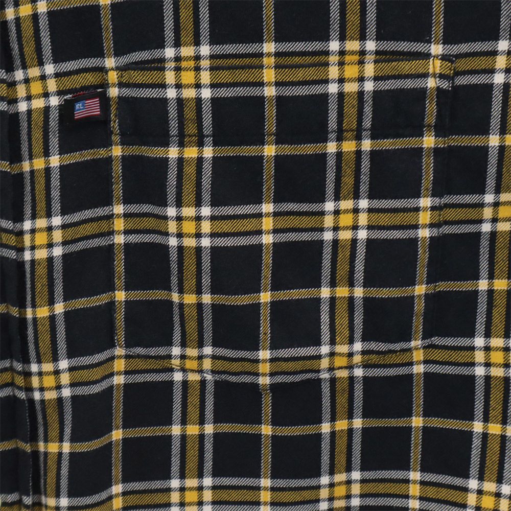 ポロジーンズ 長袖 チェックシャツ S ブラック系 POLO JEANS RALPH LAUREN メンズ