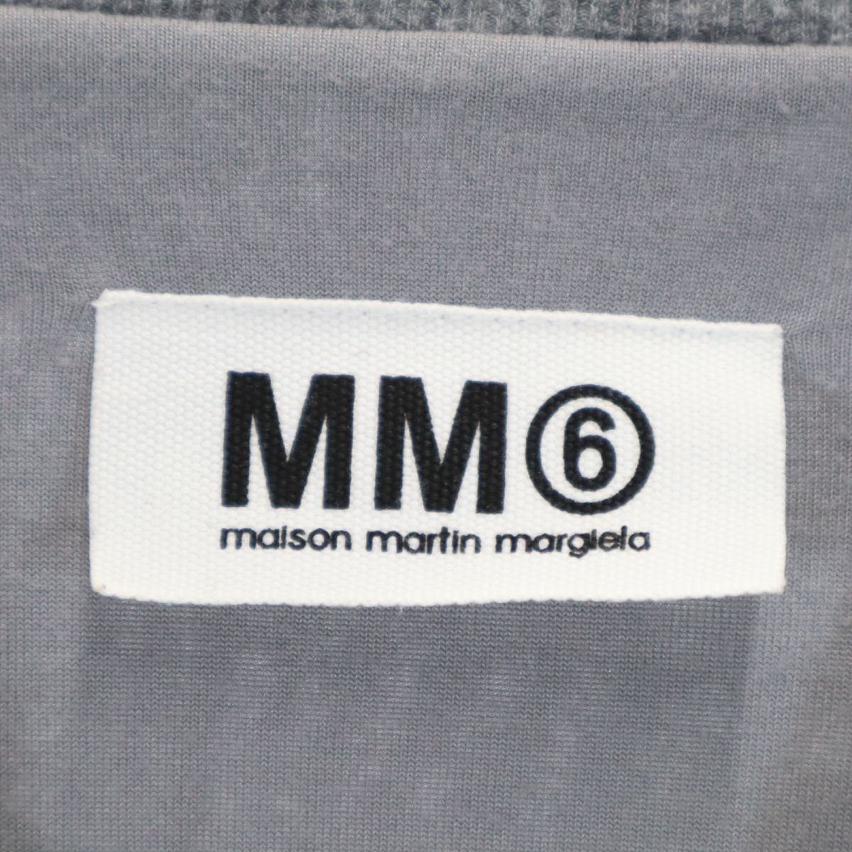 MM6 エムエムシックス イタリア製 ここのえ 長袖 膝丈ワンピース M グレー マルジェラ レディース