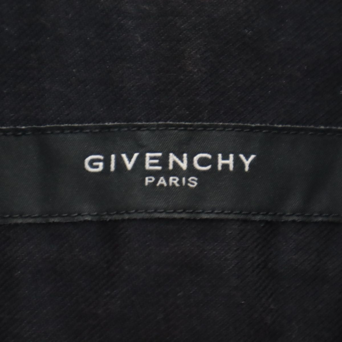 ジバンシー ウールブレンド 長袖 シャツ 38 ブラック Givenchy メンズ