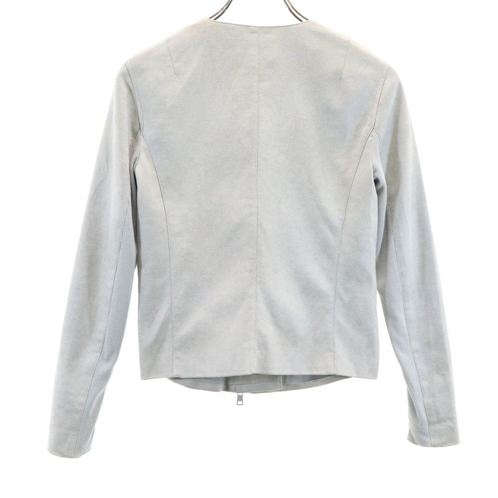 ARMANI EXCHANGE アルマーニエクスチェンジ スウェード ライダースジャケット XS グレー レディース