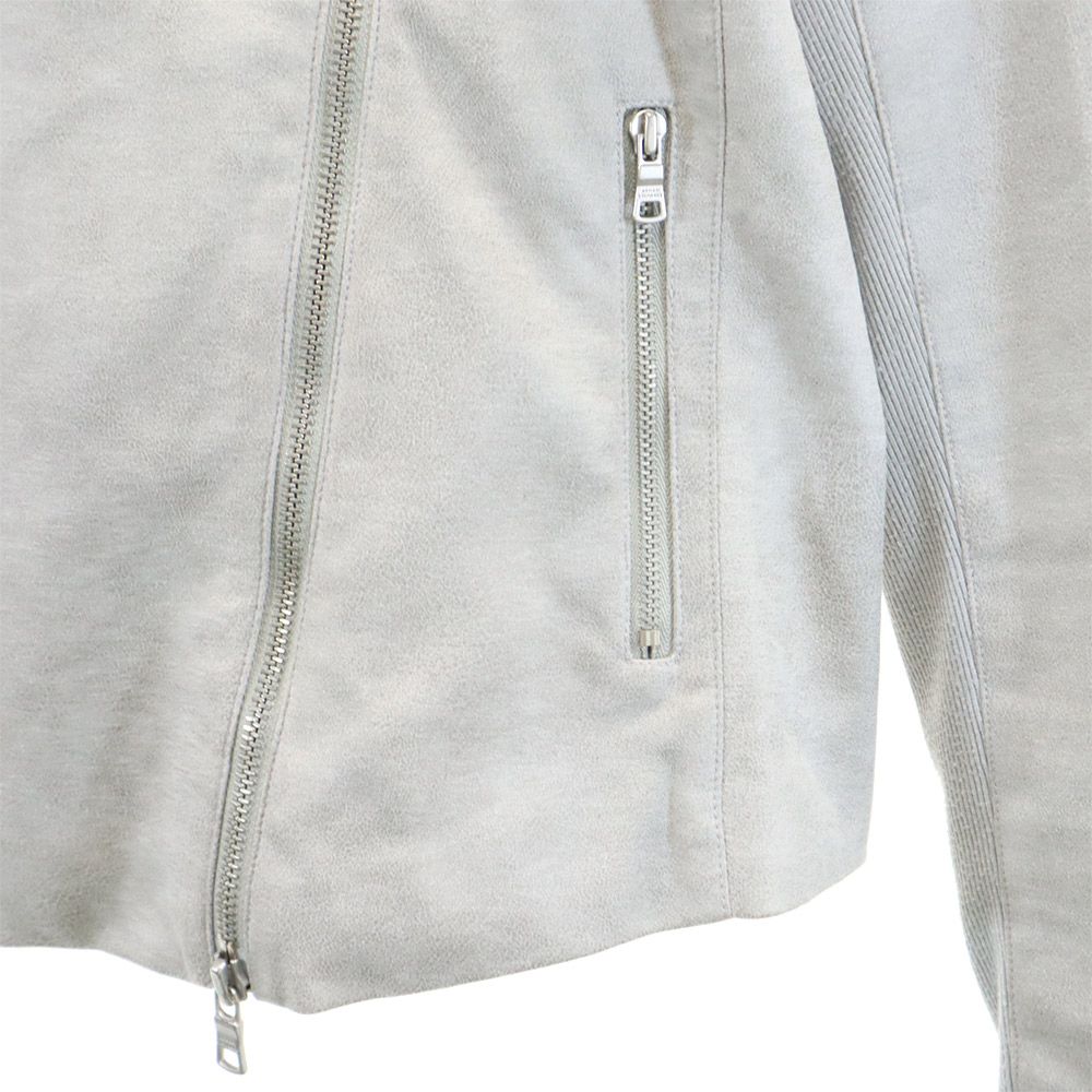 ARMANI EXCHANGE アルマーニエクスチェンジ スウェード ライダースジャケット XS グレー レディース