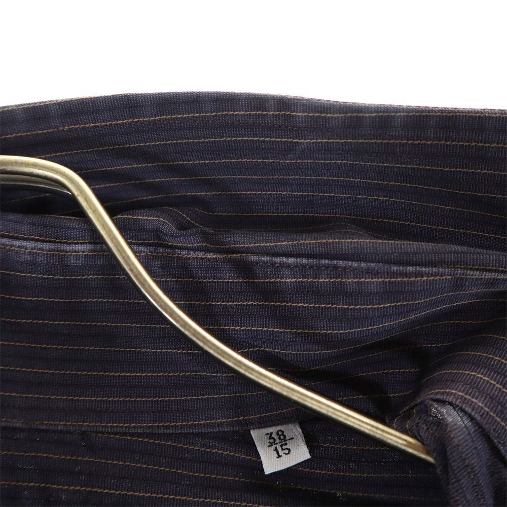 DOLCE&GABBANA ドルチェアンドガッバーナ イタリア製 長袖 コットンシャツ 38 グレー系 メンズ