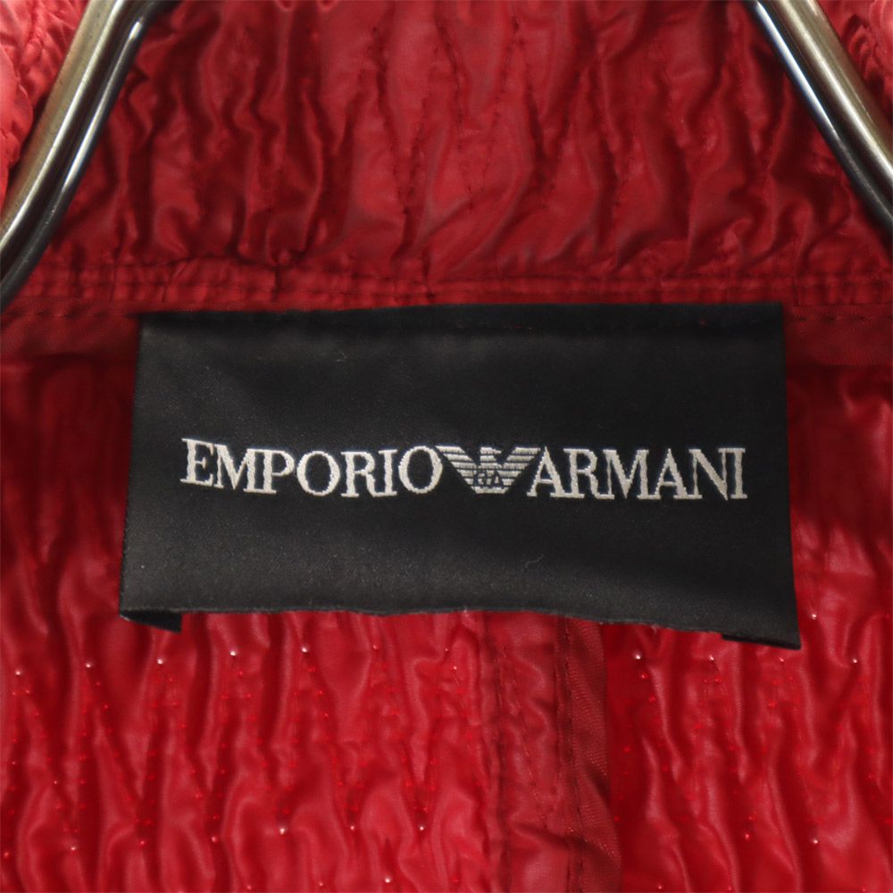 Emporio Armani エンポリオアルマーニ 長袖 ジップジャケット 40 レッド レディース
