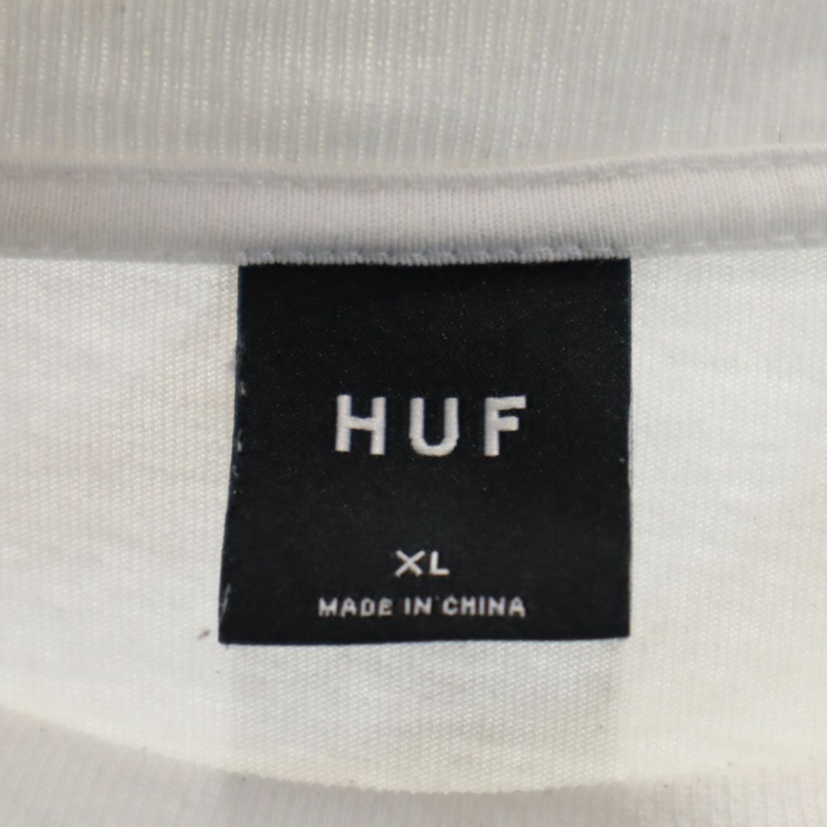 HUF ハフ 長袖 シャツ XL ホワイト ロンT メンズ