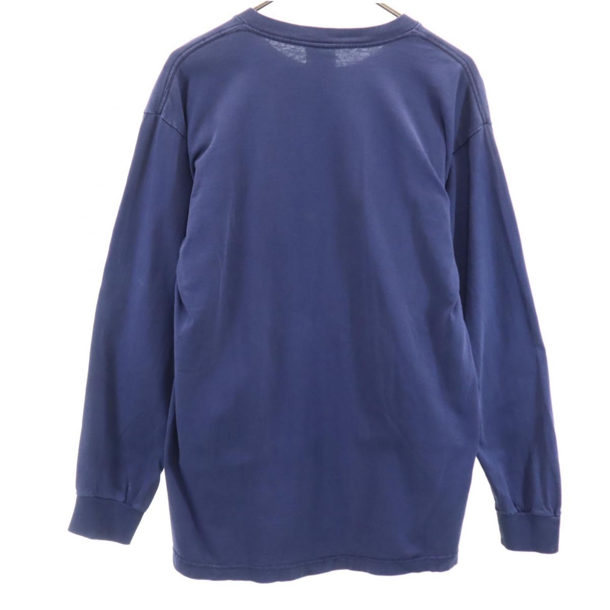 adidas アディダス 90s USA製 オールド 長袖 シャツ M ネイビー ロンT メンズ