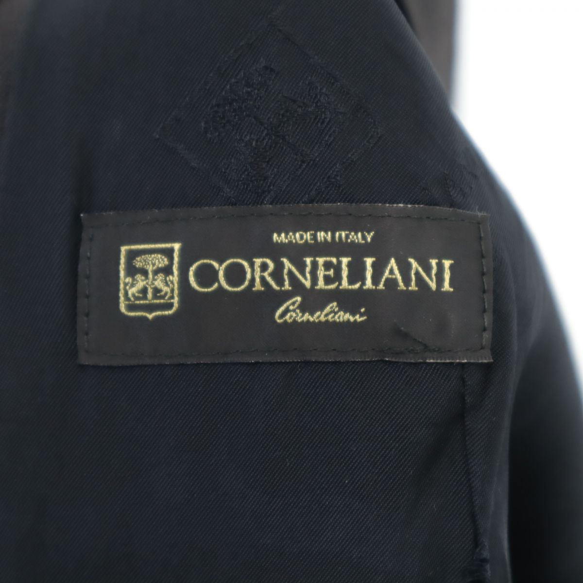 CORNELIANI コルネリアーニ イタリア製 ラメ入り ウール ベスト ブラック系 メンズ