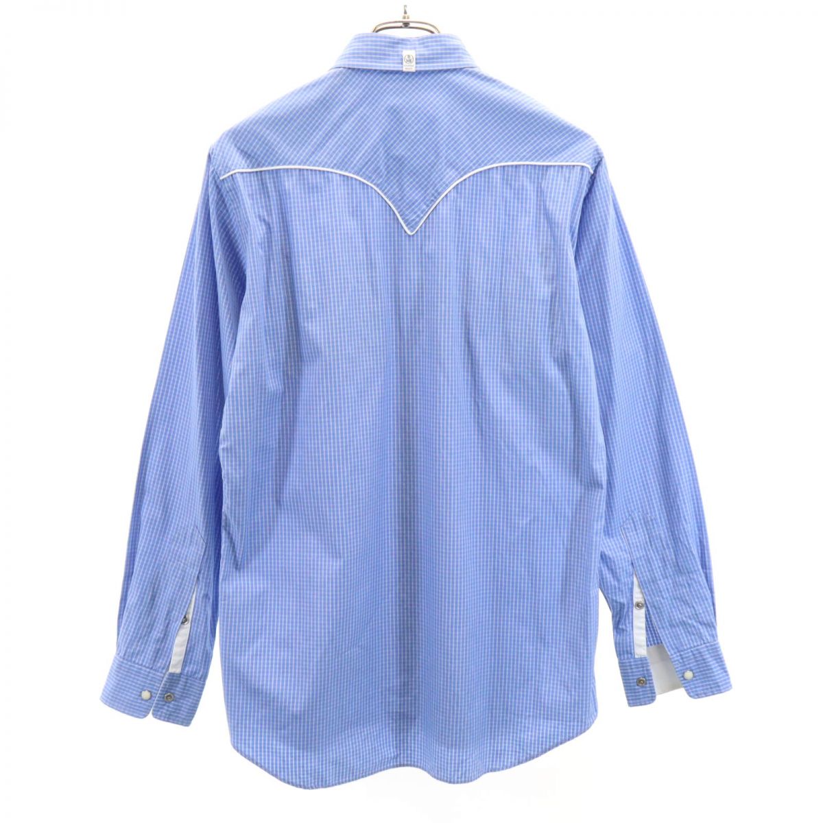 BEDWIN & THE HEARTBREAKERS ベドウィンアンドザハートブレイカーズ 日本製 チェック柄 長袖 ウエスタンシャツ 3 ブルー系 N゜3 PARAMOUNT QUALITY メンズ