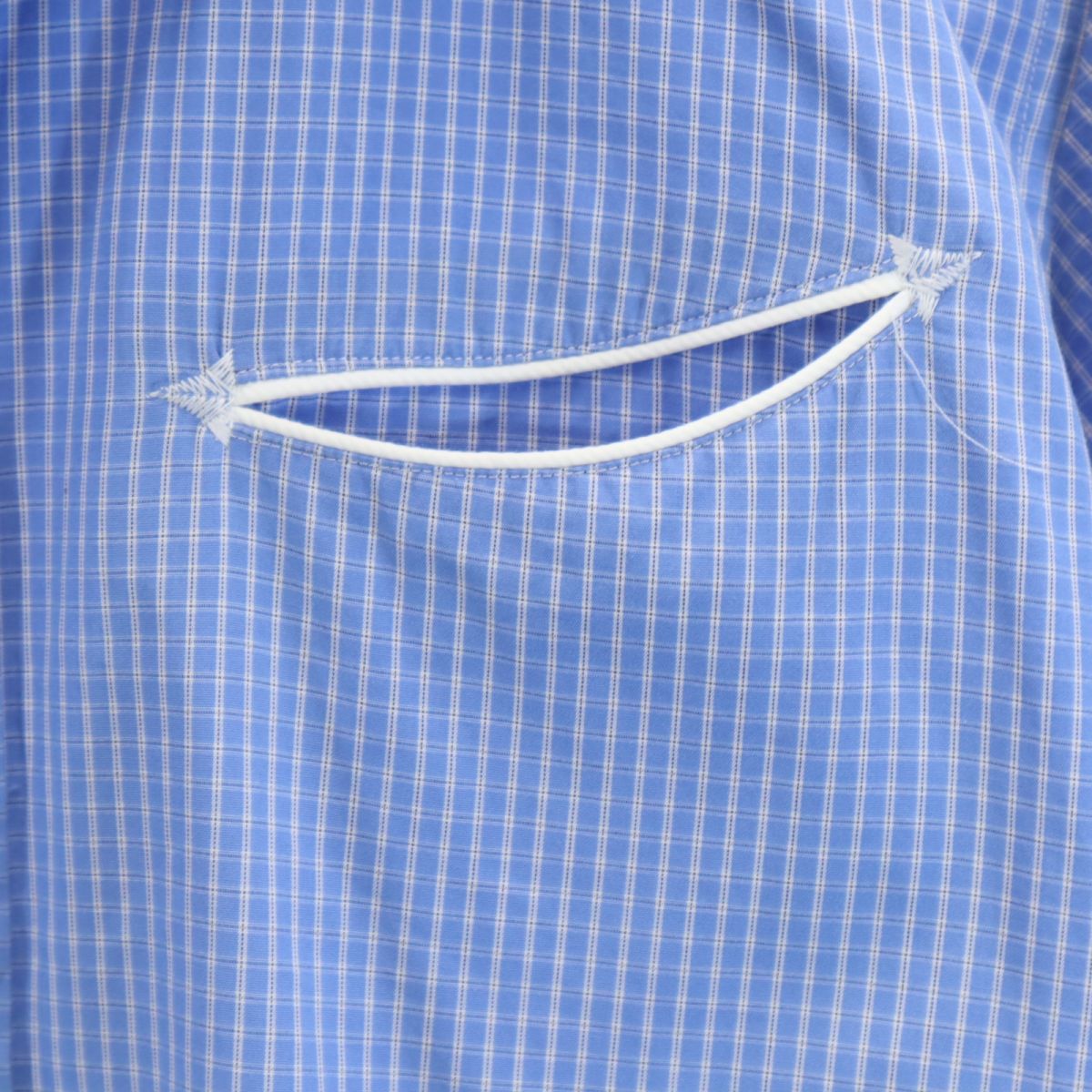 BEDWIN & THE HEARTBREAKERS ベドウィンアンドザハートブレイカーズ 日本製 チェック柄 長袖 ウエスタンシャツ 3 ブルー系 N゜3 PARAMOUNT QUALITY メンズ