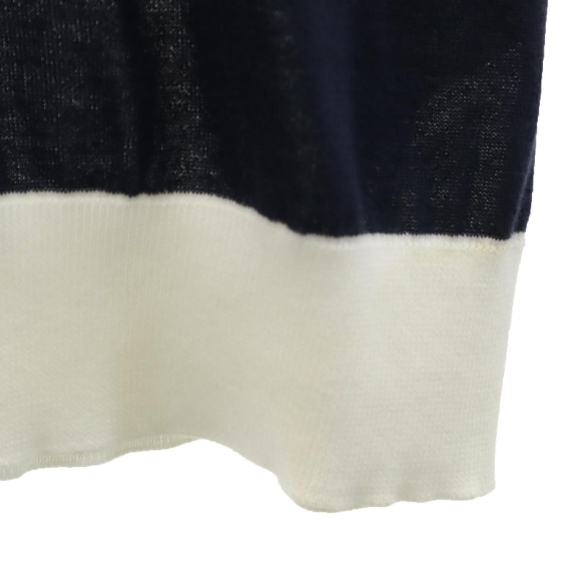 JOHN SMEDLEY ジョンスメドレー イギリス製 長袖 セーター M ホワイト系 ニット 薄手 レディース