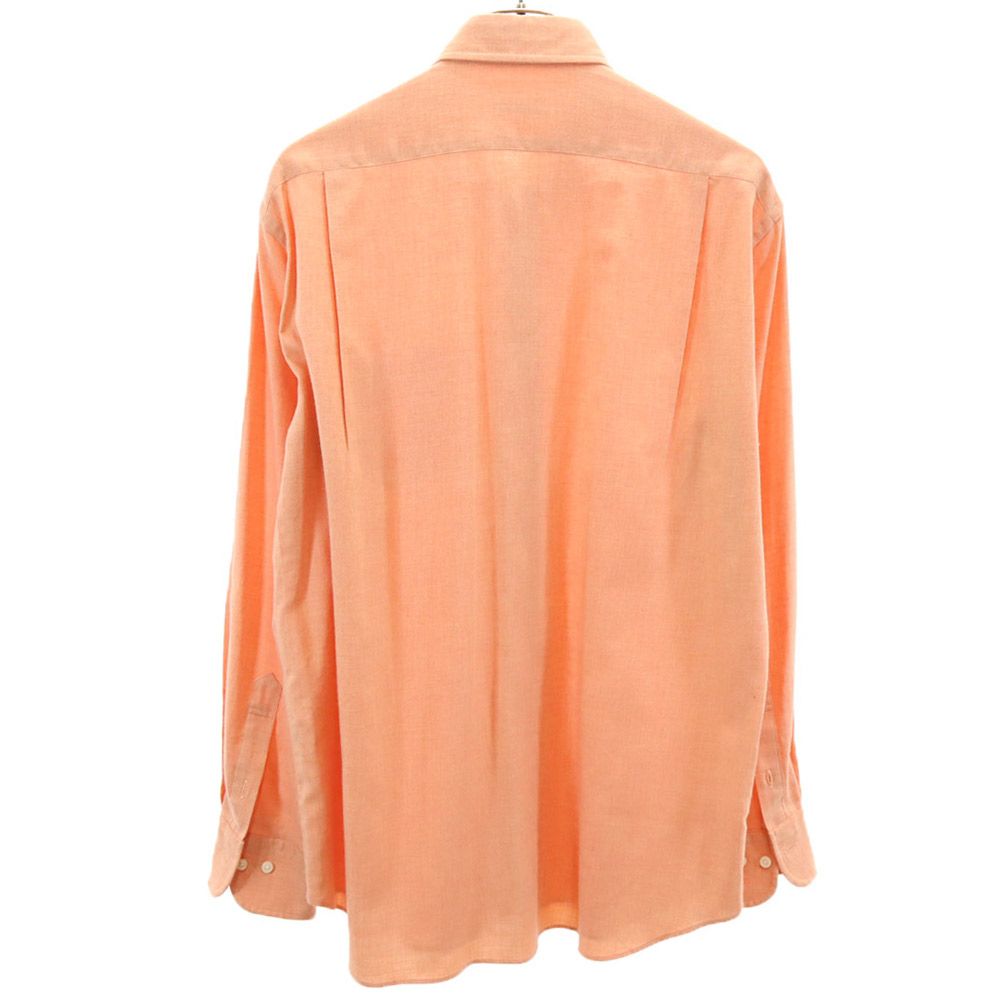 LANVIN ランバン 長袖 シャツ L オレンジ系 メンズ