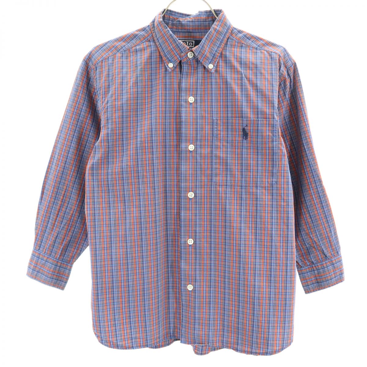 Polo by Ralph Lauren ポロバイラルフローレン 長袖 ボタンダウンシャツ 130cm ブルー系 キッズ