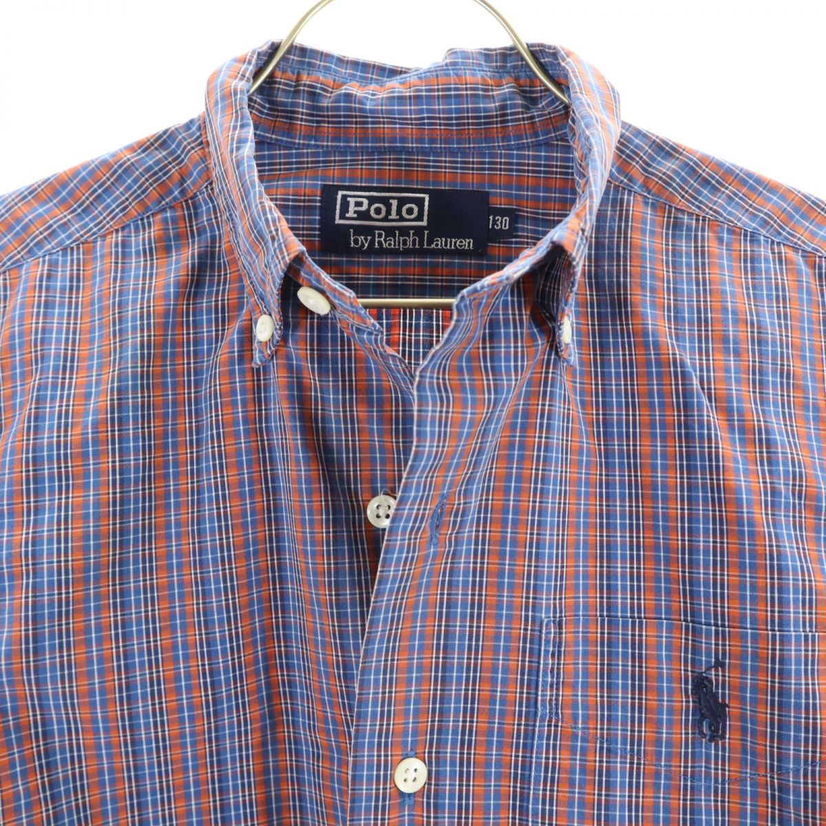 Polo by Ralph Lauren ポロバイラルフローレン 長袖 ボタンダウンシャツ 130cm ブルー系 キッズ