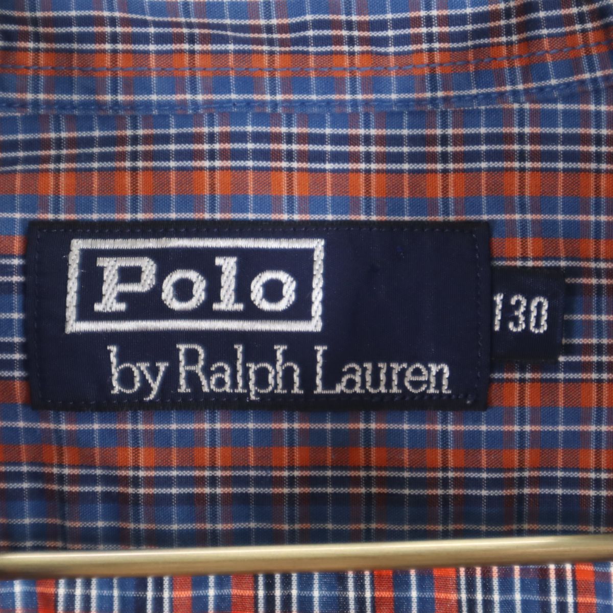Polo by Ralph Lauren ポロバイラルフローレン 長袖 ボタンダウンシャツ 130cm ブルー系 キッズ