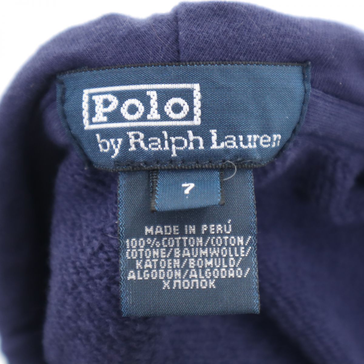 Polo by Ralph Lauren ポロバイラルフローレン 長袖 ジップパーカー 7 ネイビー系 キッズ
