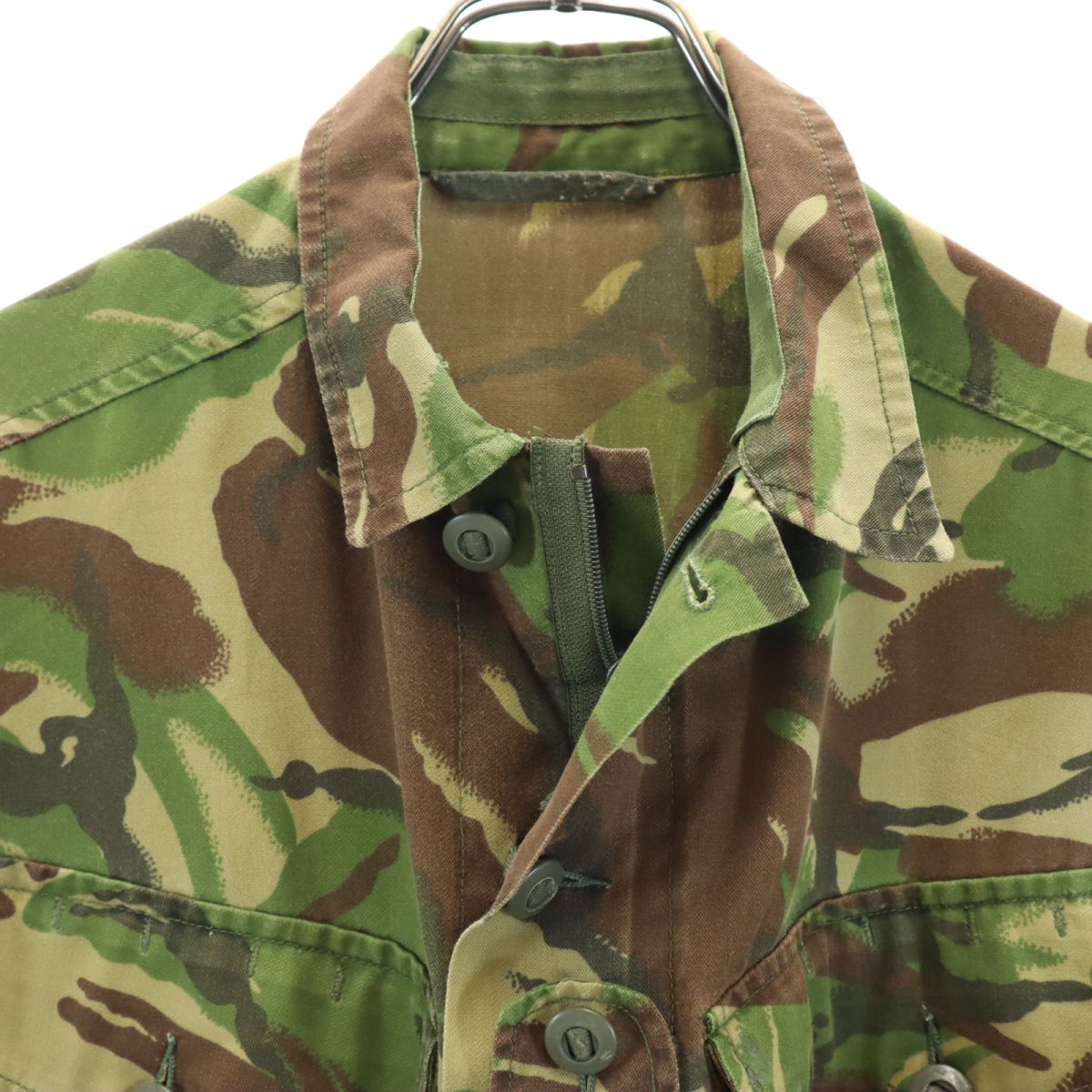 British Army イギリス軍 DPM迷彩 コンバットジャケット カモフラージュ柄 ミリタリージャケット カーキ系 メンズ