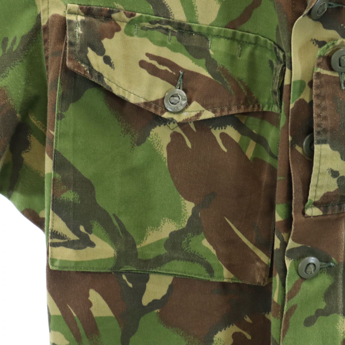 British Army イギリス軍 DPM迷彩 コンバットジャケット カモフラージュ柄 ミリタリージャケット カーキ系 メンズ