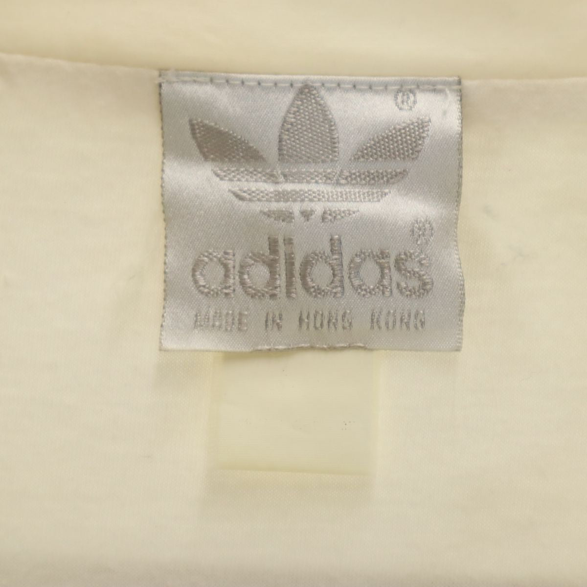adidas アディダス 80s トレイフォイルロゴ ヴィンテージ バック プリント ジップジャケット ホワイト系 メンズ