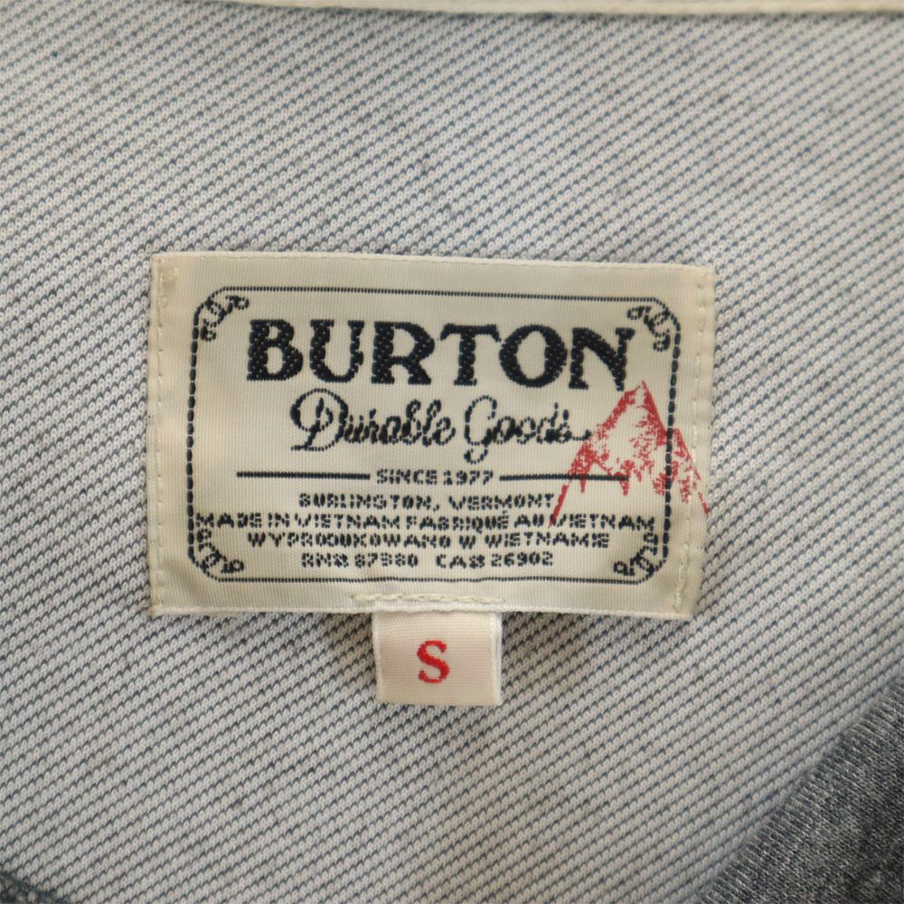 BURTON バートン 長袖 パーカー S グレー メンズ