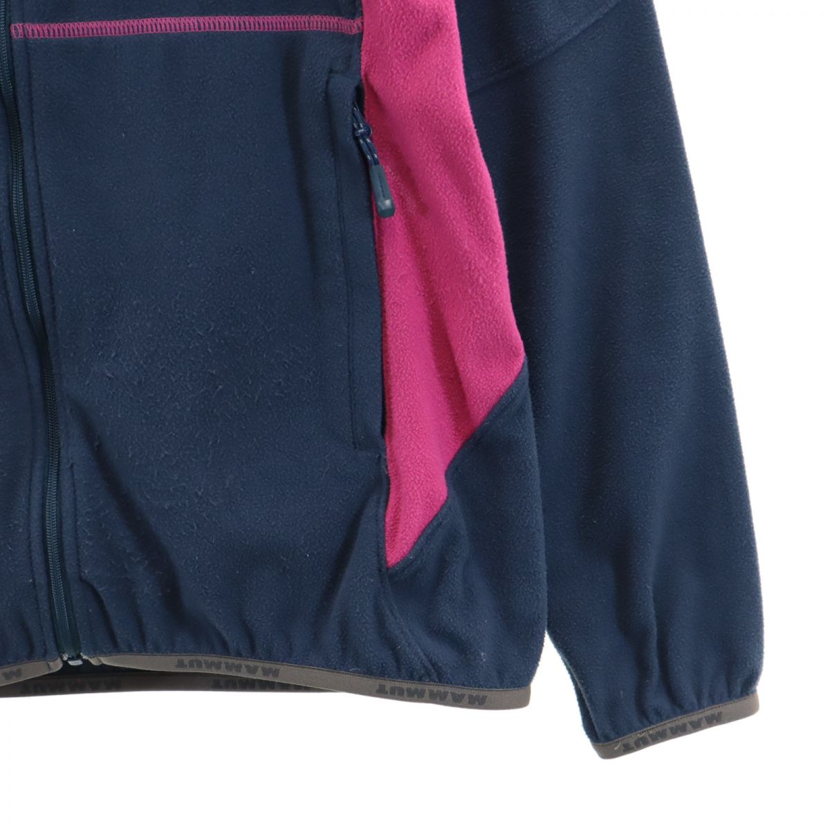 Mammut マムート アウトドア 長袖 ジップジャケット M ネイビー×ピンク レディース