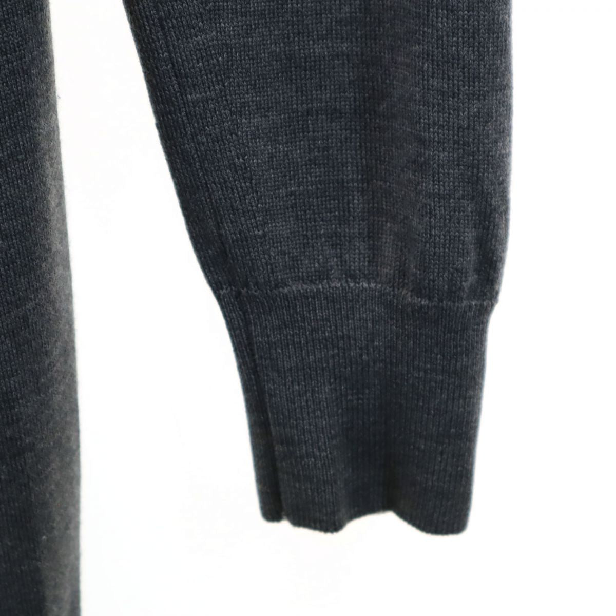 JOHN SMEDLEY ジョンスメドレー イギリス製 ウール 長袖 ニット カーディガン S グレー系 レディース