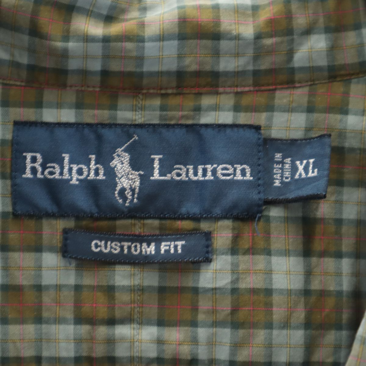 RALPH LAUREN ラルフローレン ピスネーム 長袖 ボタンダウンシャツ XL メンズ