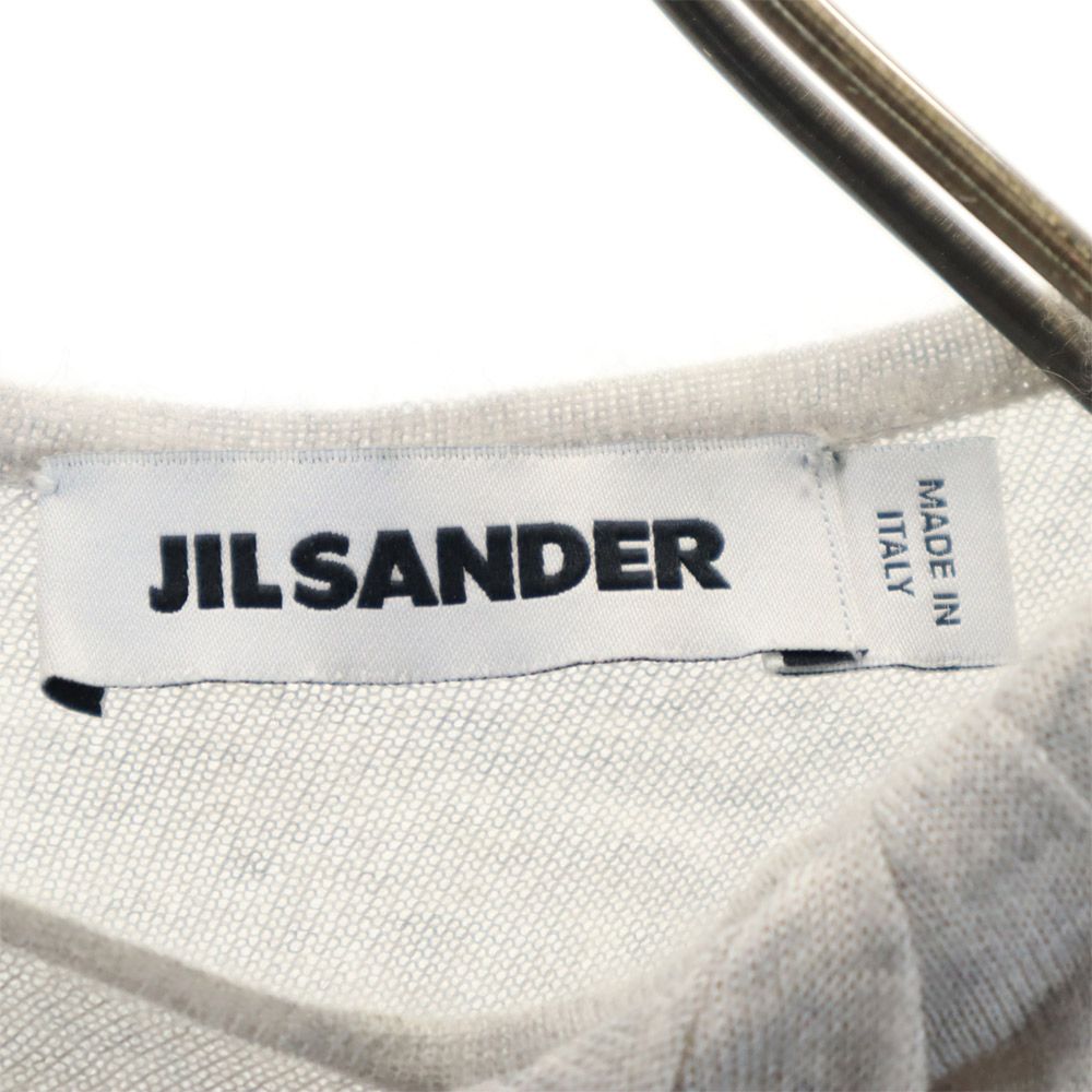JIL SANDER ジルサンダー カシミヤ100％ 長袖 バックジップ セーター 36 グレー系 ニット レディース