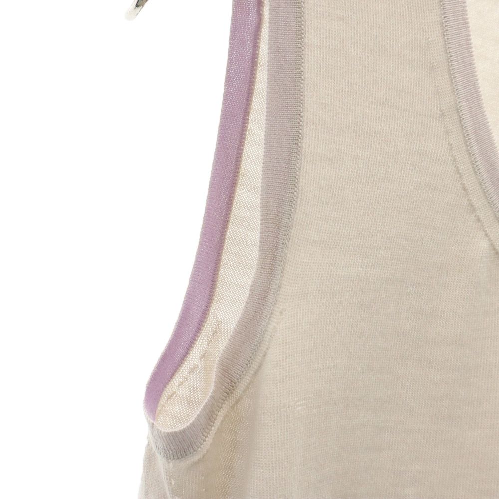 JIL SANDER ジルサンダー イタリア製 カシミヤブレンド ニット ベスト 36 ベージュ系 レディース