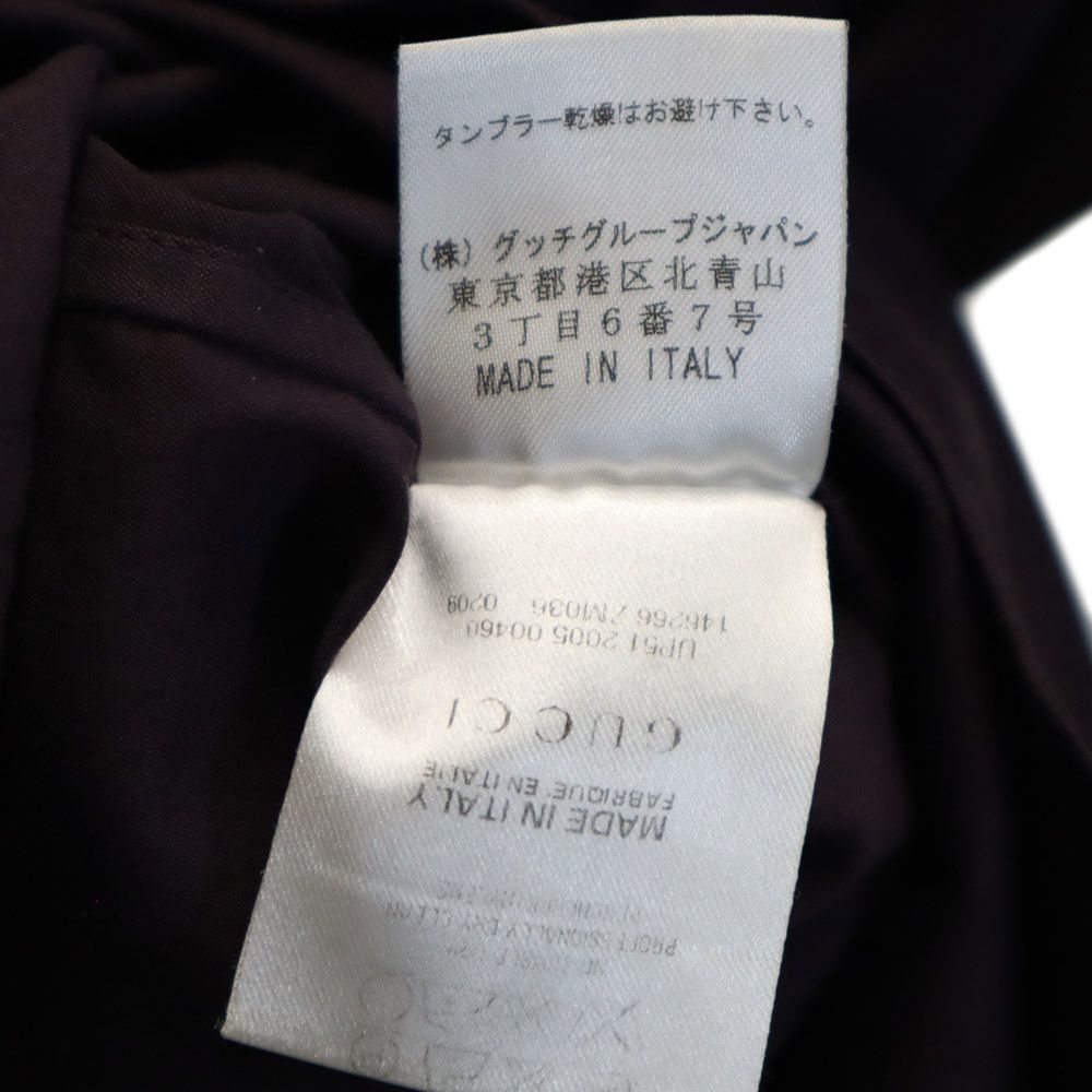GUCCI グッチ イタリア製 長袖 シャツ 42 パープル系 レディース