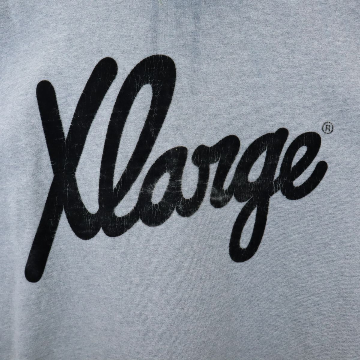 XLARGE エクストララージ プリント 長袖 トレーナー M グレー メンズ