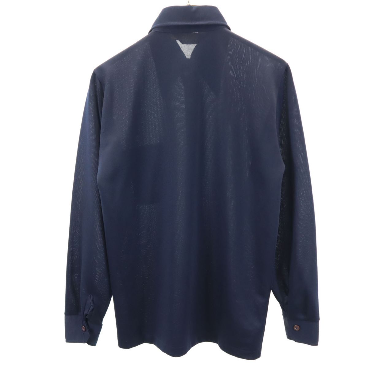 Munsing wear マンシングウェア ゴルフ 長袖 シャツ M ネイビー メンズ