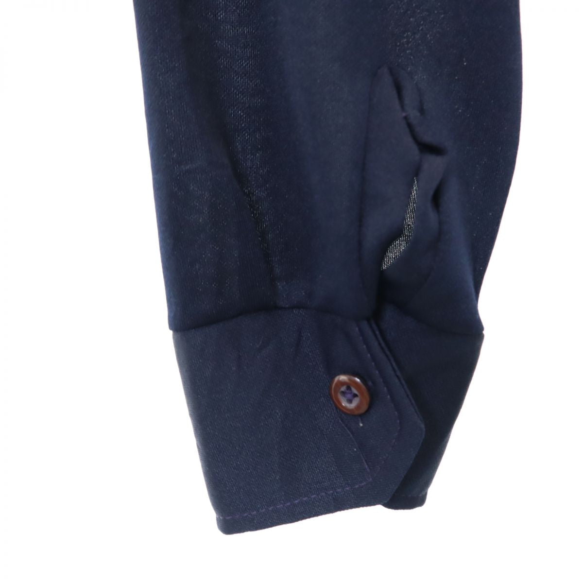 Munsing wear マンシングウェア ゴルフ 長袖 シャツ M ネイビー メンズ