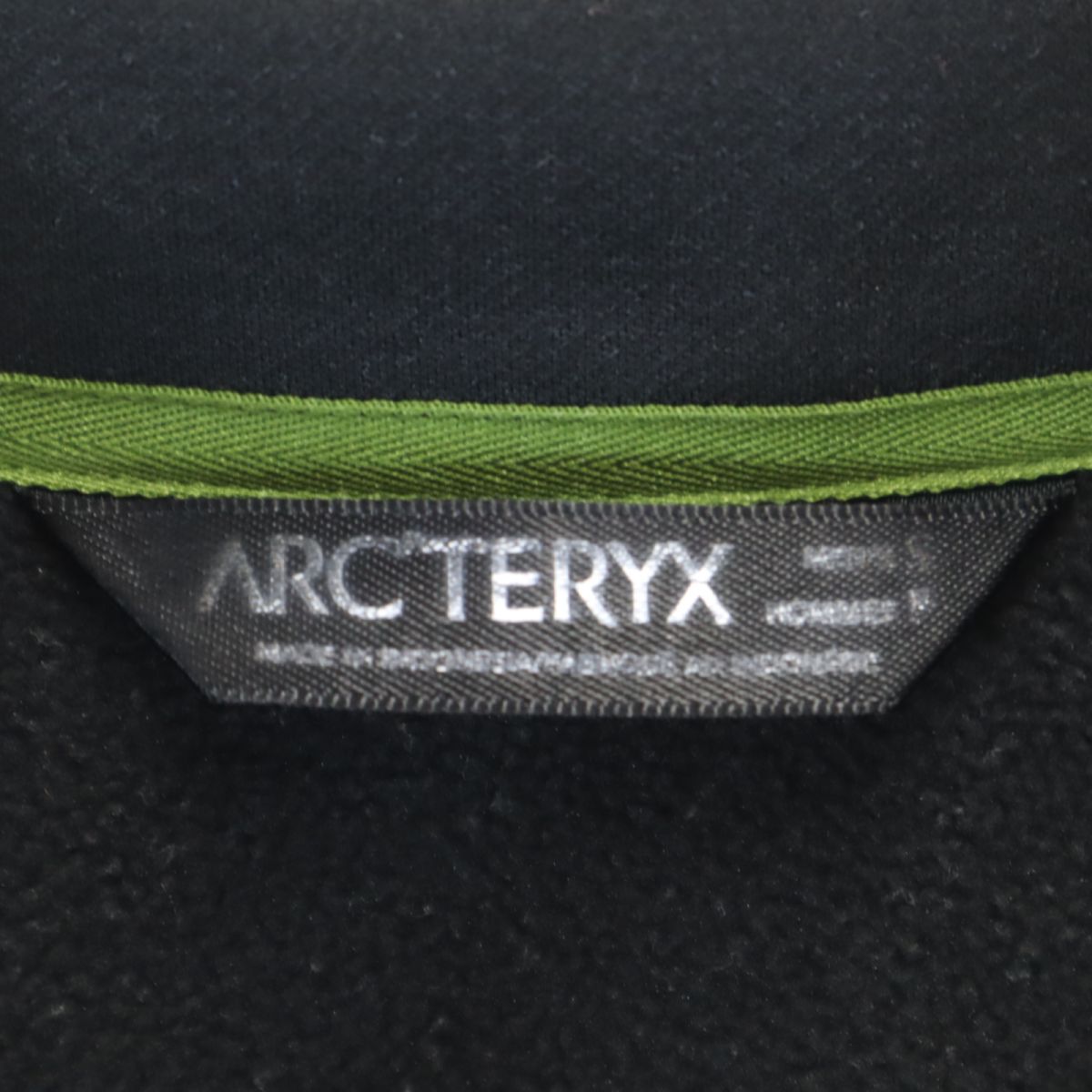 アークテリクス アウトドア ジップジャケット S 黒 ARC'TERYX メンズ