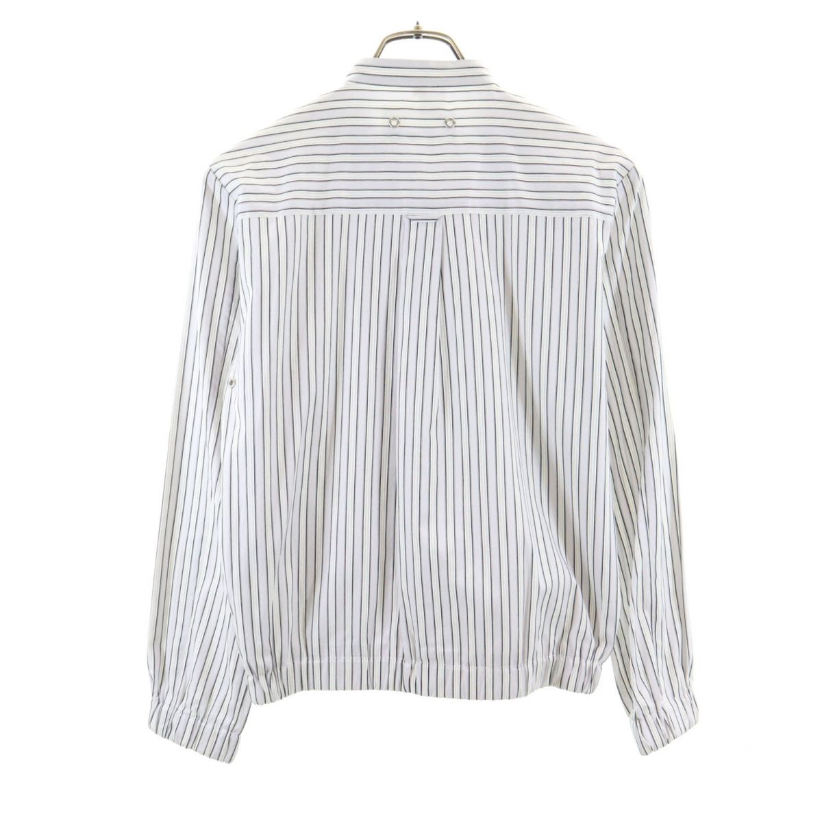 LEMAIRE ルメール 日本製 ストライプ コットン ジップジャケット 1 ホワイト系 メンズ