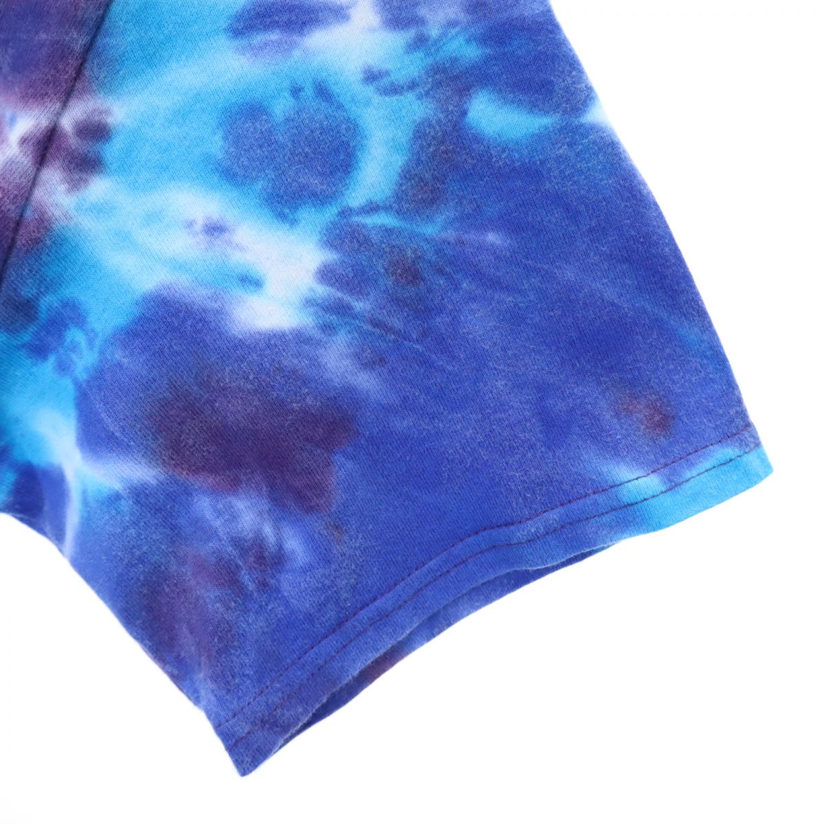Needles ニードルス 日本製 タイダイ染め 半袖 Tシャツ 2 ブルー系 裾変形 レディース