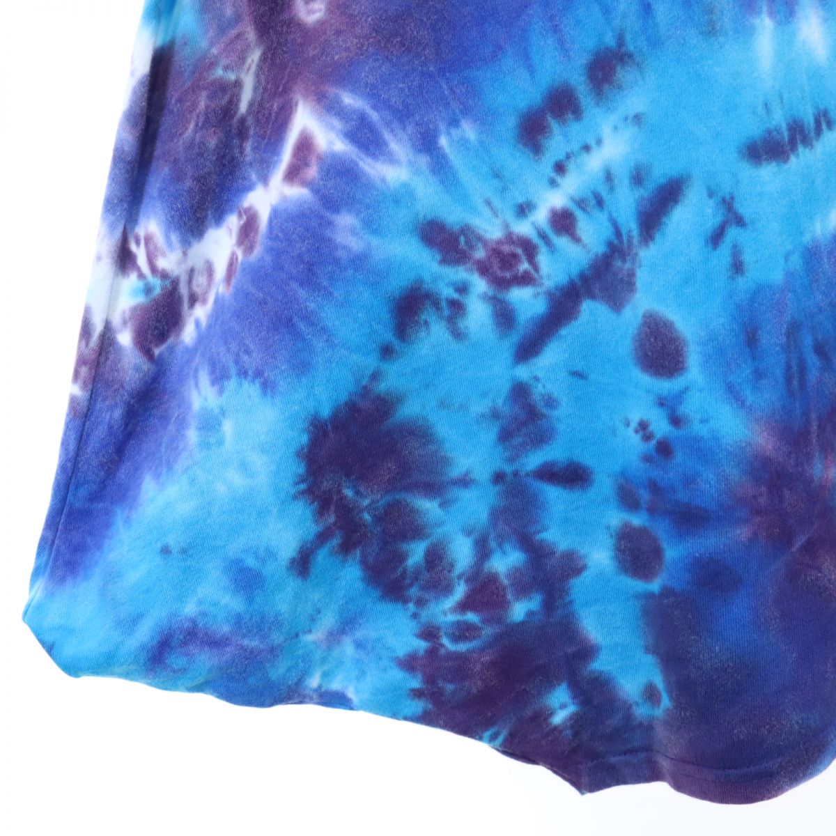 Needles ニードルス 日本製 タイダイ染め 半袖 Tシャツ 2 ブルー系 裾変形 レディース
