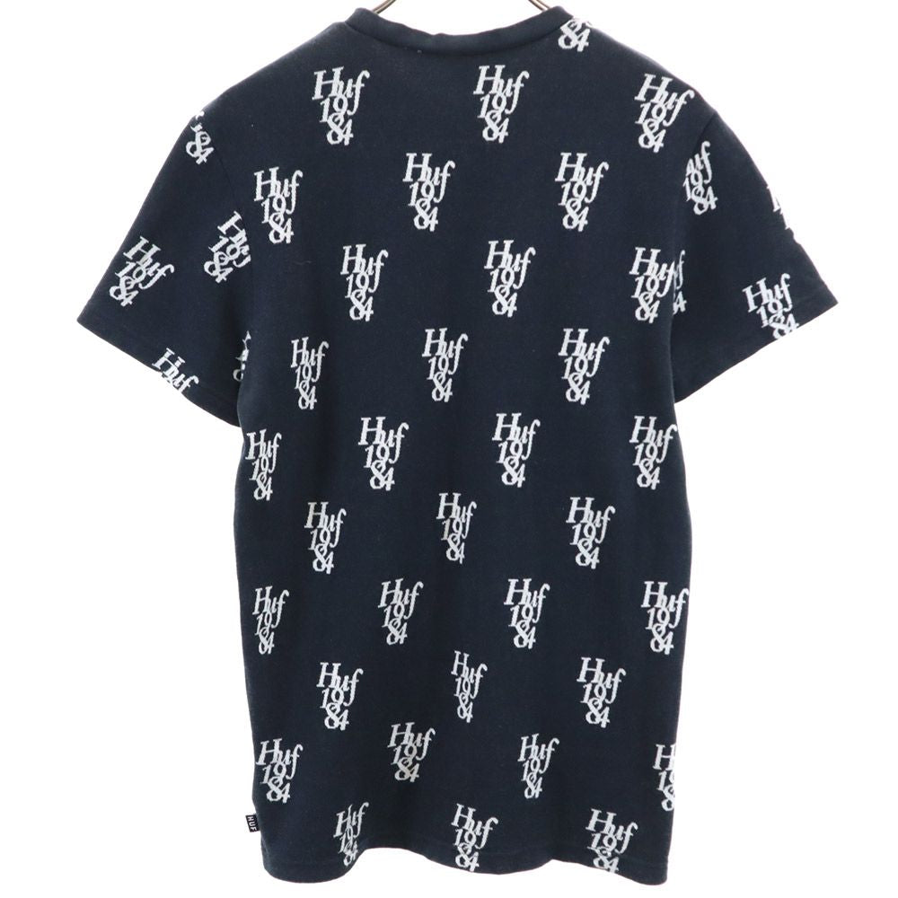 HUF ハフ 総柄 半袖 Tシャツ M ブラック メンズ