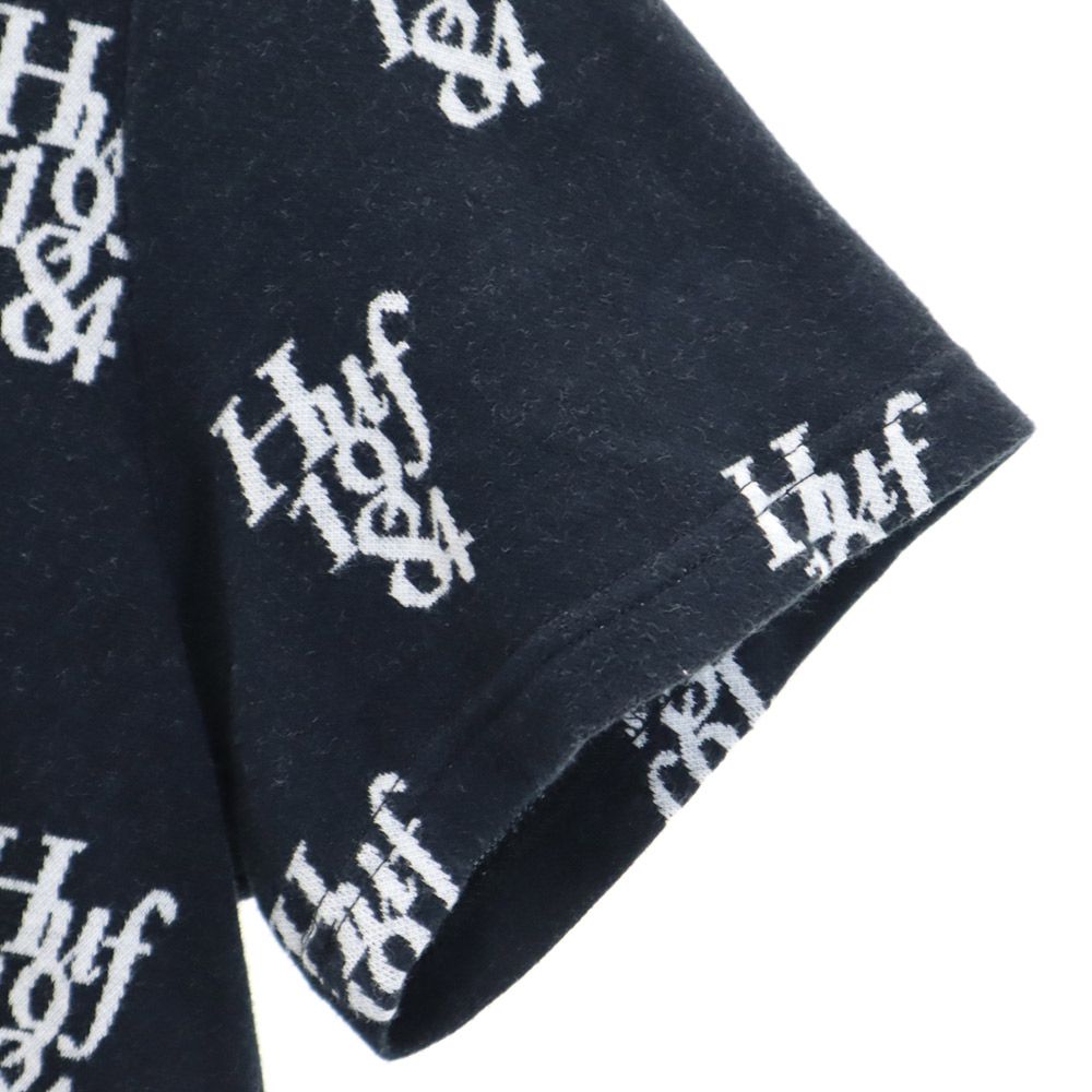 HUF ハフ 総柄 半袖 Tシャツ M ブラック メンズ