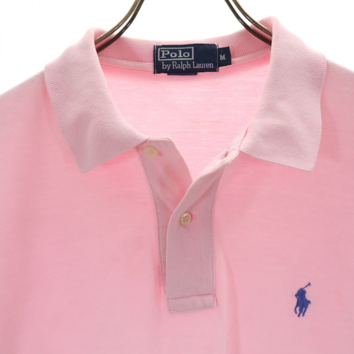 Polo by Ralph Lauren ポロバイラルフローレン 半袖 ポロシャツ M ピンク 鹿の子 メンズ