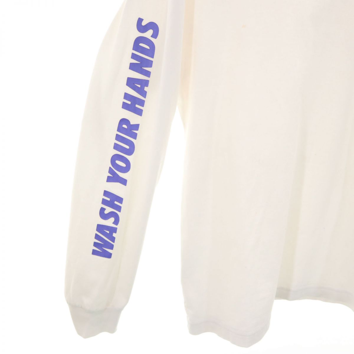 XLARGE エクストララージ プリント 長袖 Tシャツ M ホワイト ロンT メンズ